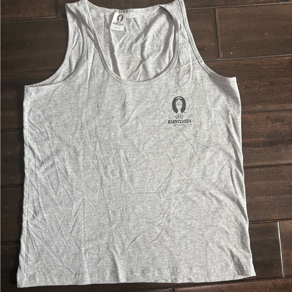 Women's Light Gray Tank Top Euro 2024 UEFA